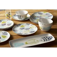 Seen on Pinterest: 6 Tips to Make Every Home Feel Like a Beach House fish-10.5-melamine-dinner-plate