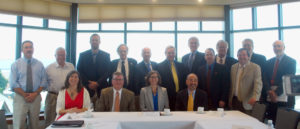 Representatives from TDS meet with others at Champlain College for a communications issues forum.