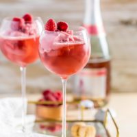 10 Champagne Cocktails to Serve on New Year’s Eve raspberry-pink-champagne-floats-1-of-1