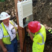 Broadband work in Beaver Island, Michigan underway Verona Fritz Road (23)